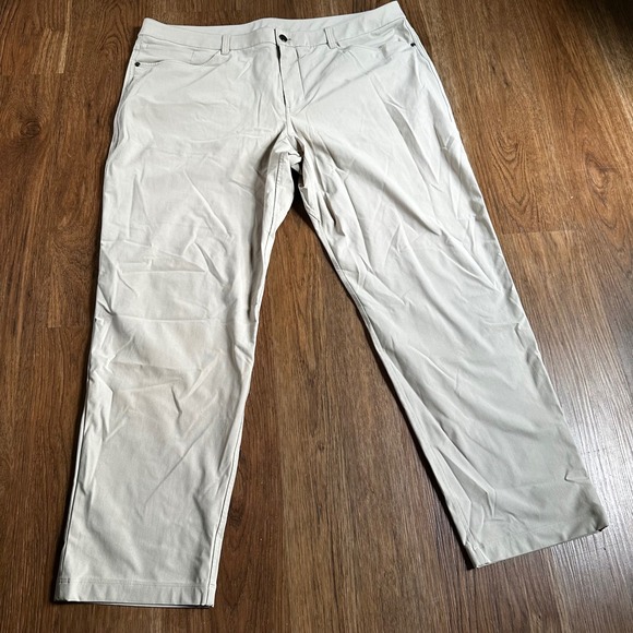 Lululemon Other - Lululemon ABC Pant Mens 40 Tan Good Warpstreme Classic Fit 5-Pocket LM5A01S